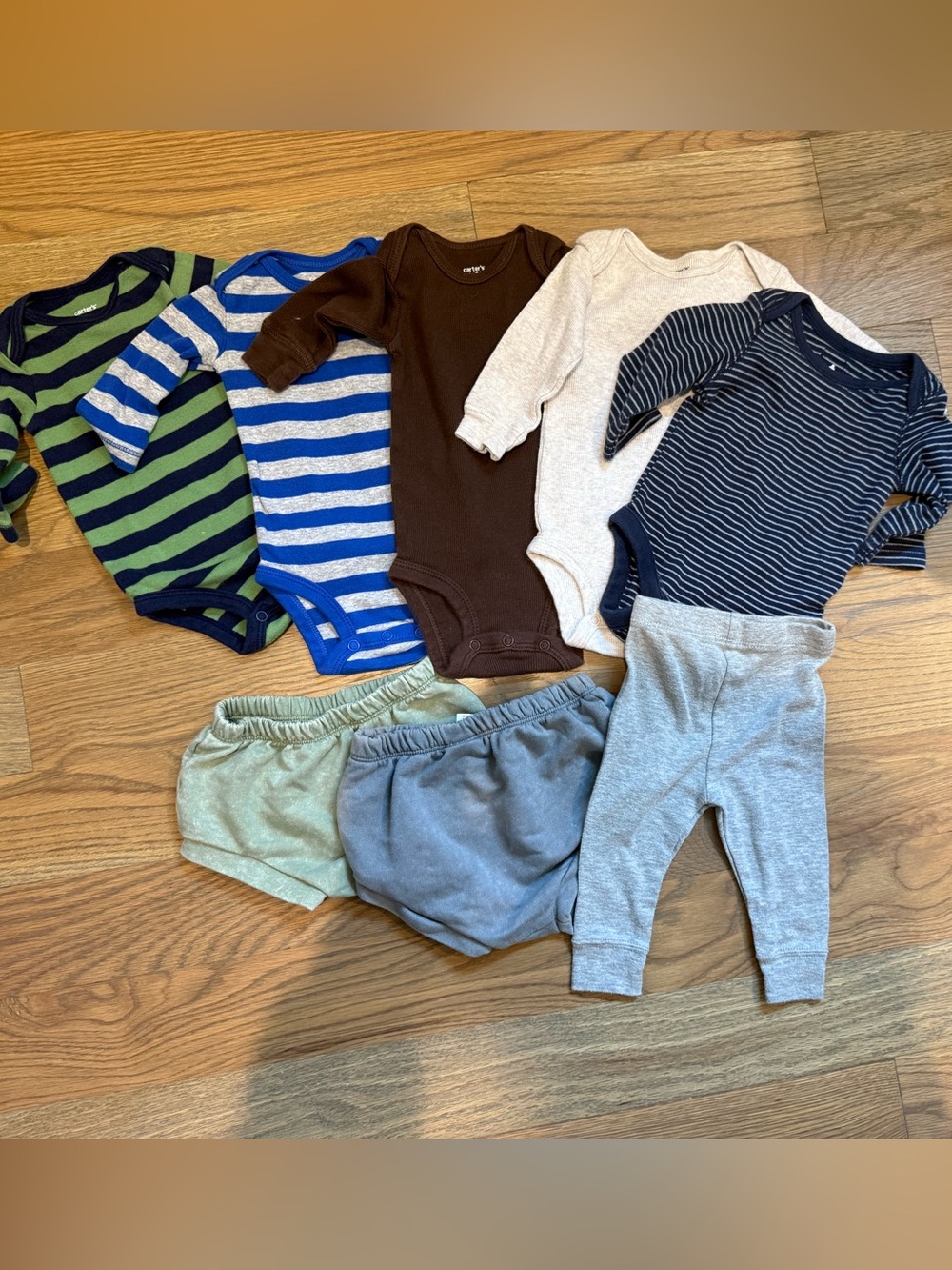 Lot of baby onesies and bottoms